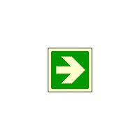 FLZ18 - Směrovka levá, pravá k první pomoci (zelená)